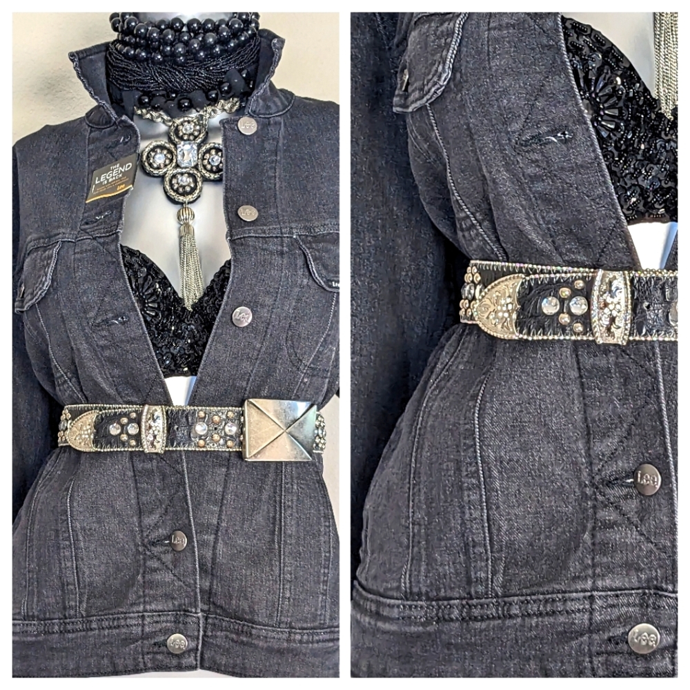 LEE Denim Relaxed Fit Button Down Cotton Blend & Spandex Jacket